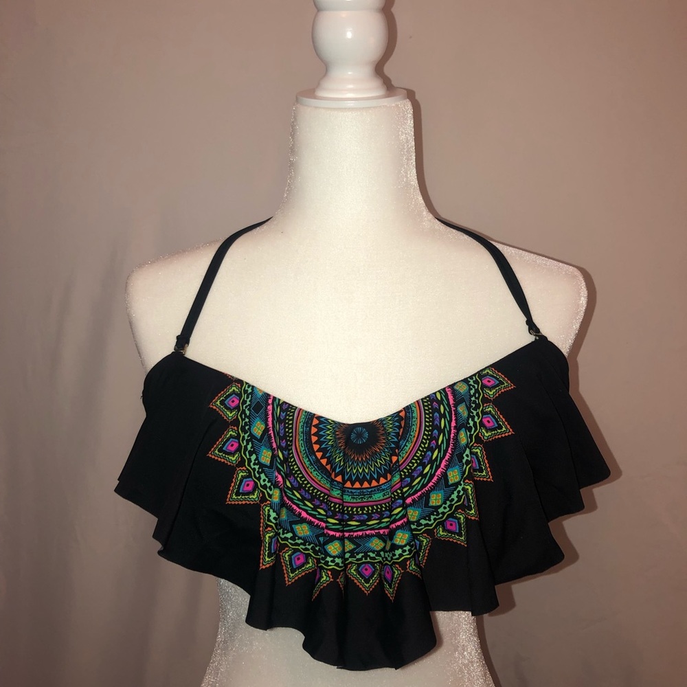 Black design bikini top